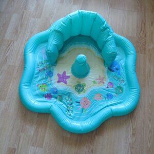 Aqua Leisure Stack & Play Splash Play Mat Inflatable Kiddie Pool with Backrest